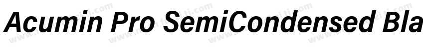 Acumin Pro SemiCondensed Black Ital字体转换